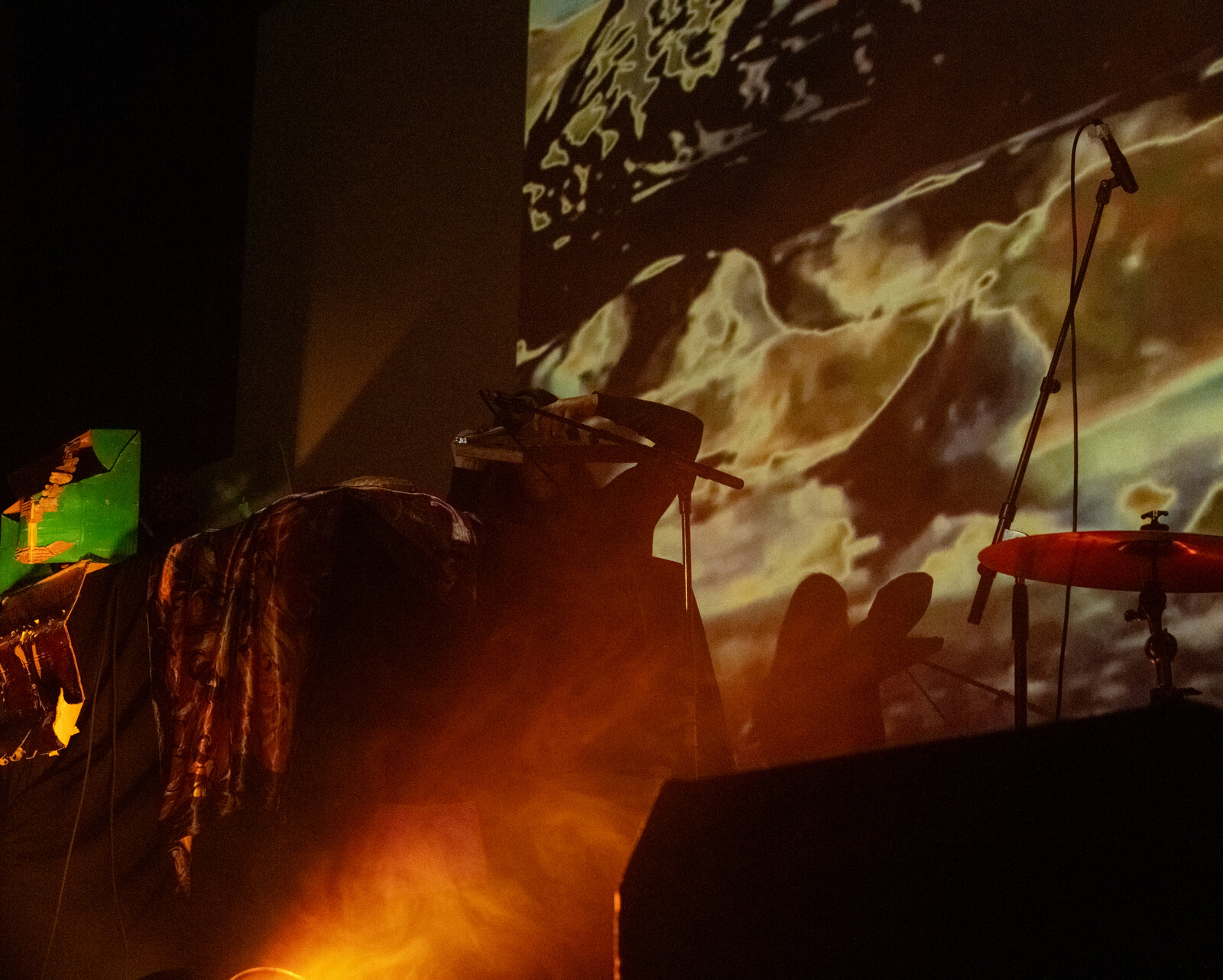 Abigail Aroha Jensen performing at the Hollywood Theatre for Outlier Festival 2024. Photo by Ngaru Garland.jpg